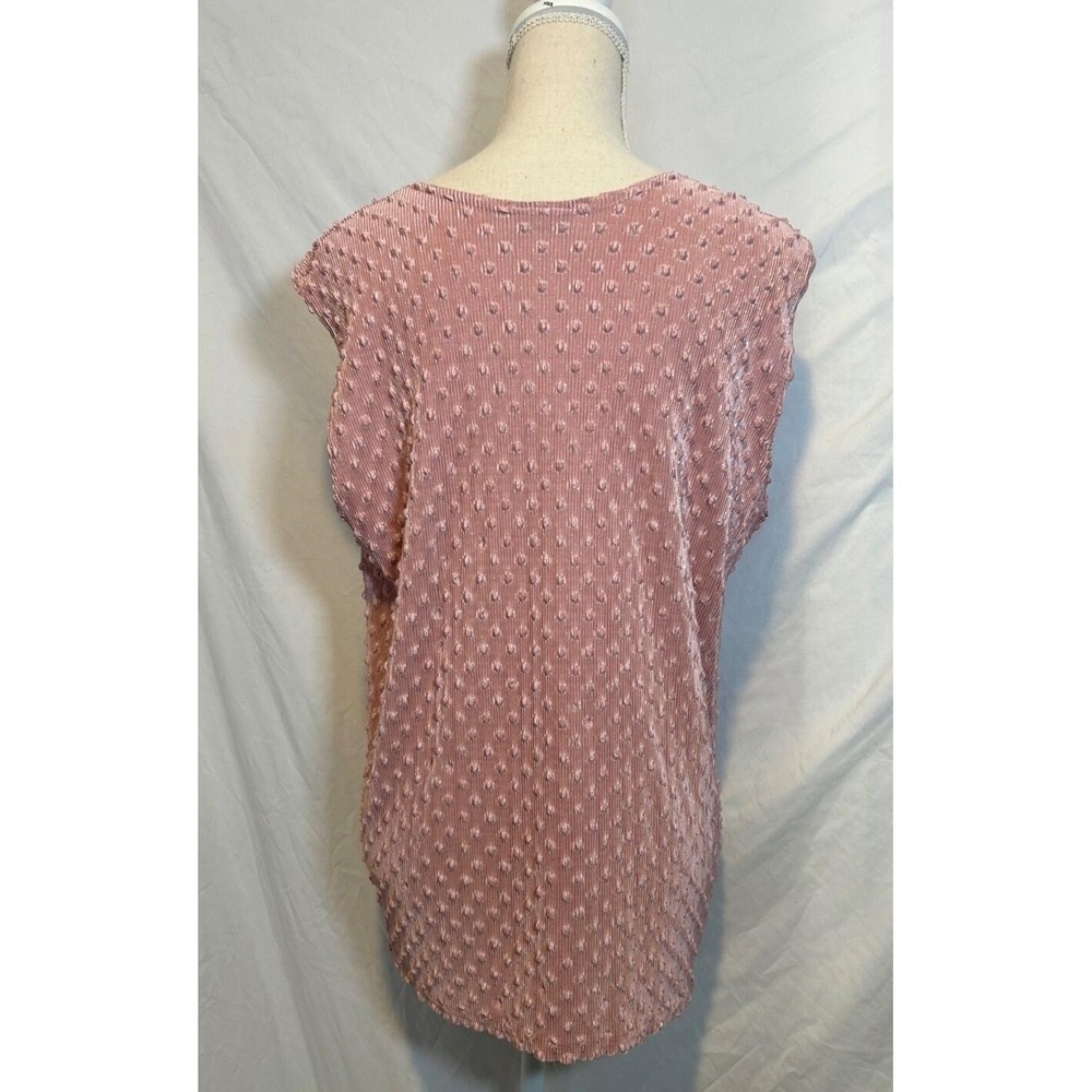 Vintage Brat Textured Bubble Ninety Sleeveless Top Size Large Y2k - Picture 2 of 7